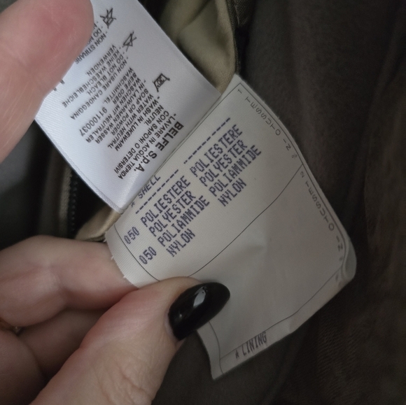 Postcard Designer Ski Jacket Wrinkle Design Winter Coat Women’s Size 42/ M - Picture 7 of 10